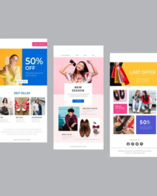 Fashion Email Newsletter Design Mockups
